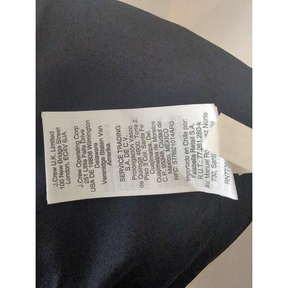 J. Crew tie neck tartan plaid tiered holiday equestrian ruffle M dress - Picture 8 of 9